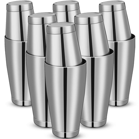 Lallisa coctelera Boston 18 oz plateada lista para barra profesional