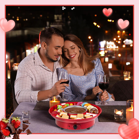 Lallisa fondue eléctrica set regalo ideal para fiestas.