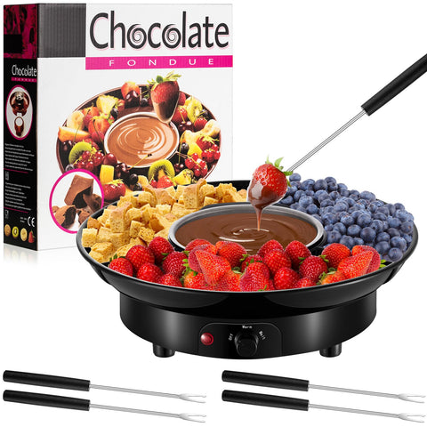 Lallisa fondue eléctrico base: lista para derretir chocolate de forma uniforme.
