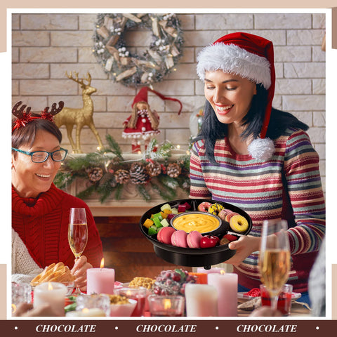 Lallisa fondue eléctrico brochetas: incluidas para mojar dulces y frutas.