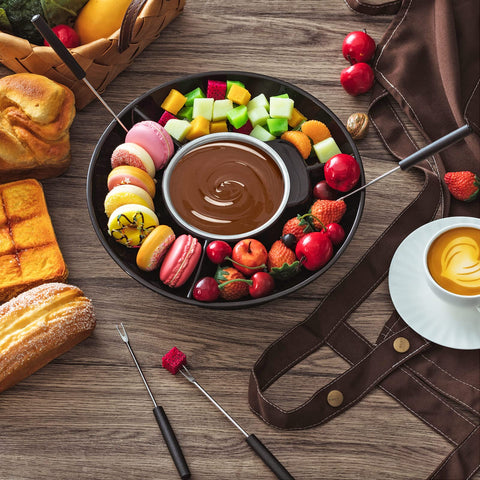 Lallisa fondue eléctrico cena-romantica: ideal para noches especiales.