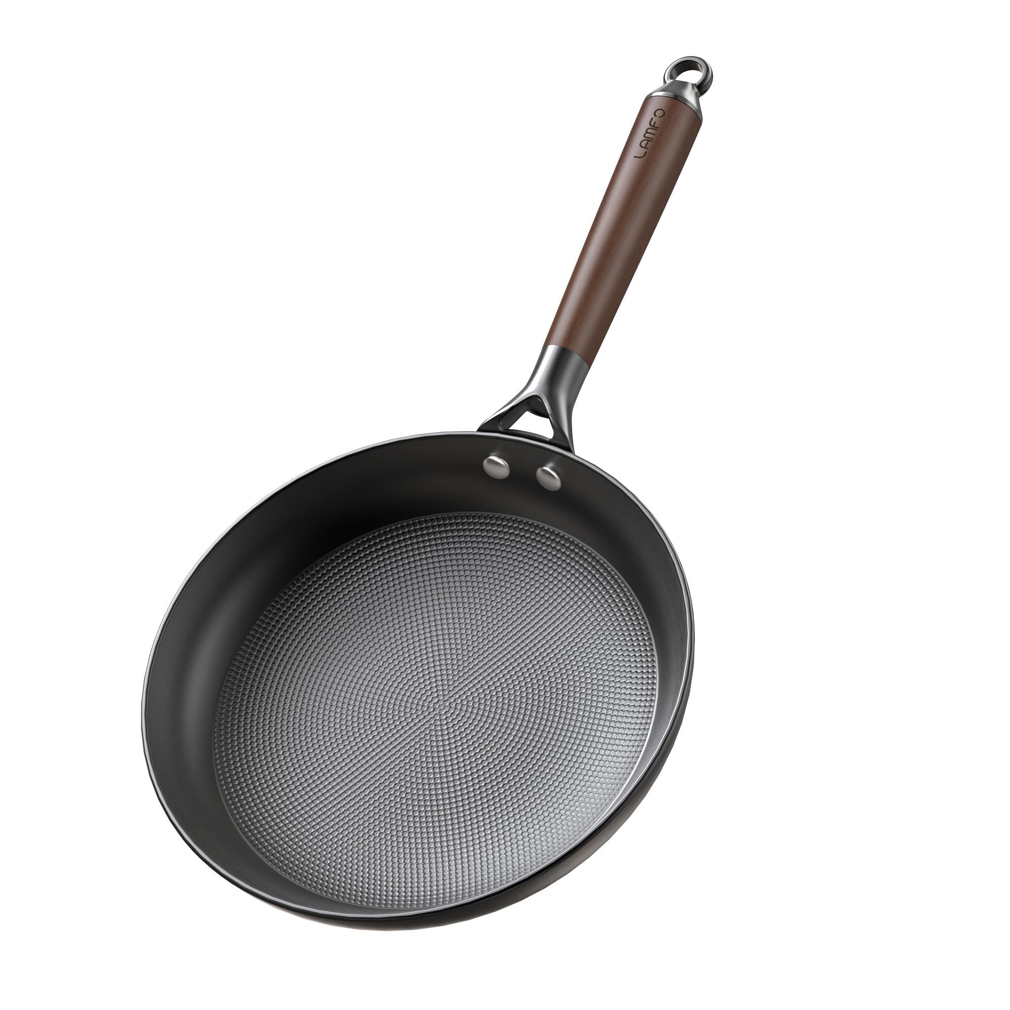 LAMFO sartén hierro fundido 10 pulgadas con mango desmontable para dorar y sellar