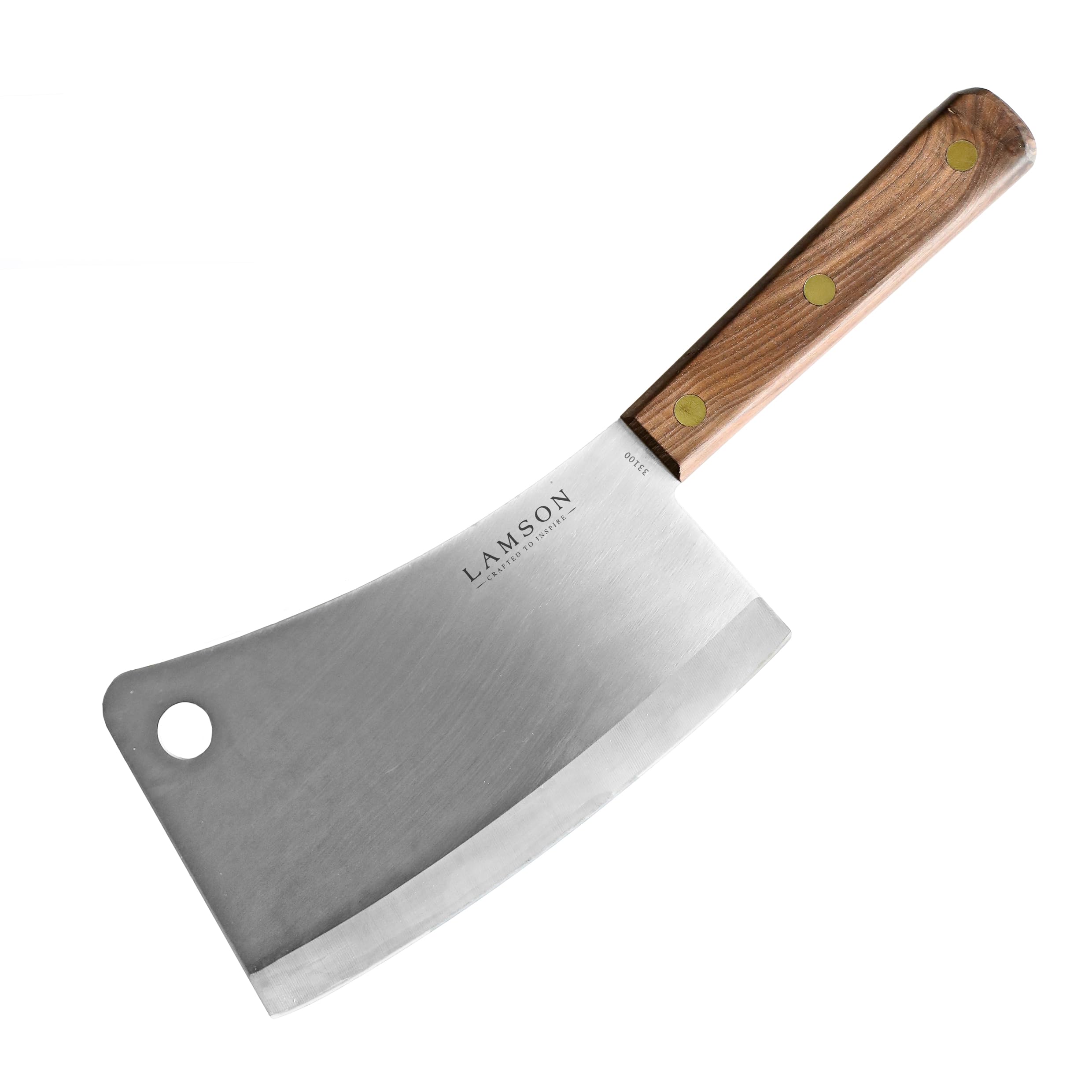 Lamson cuchillo carne hoja-gruesa para despieces y cortes con huesos.