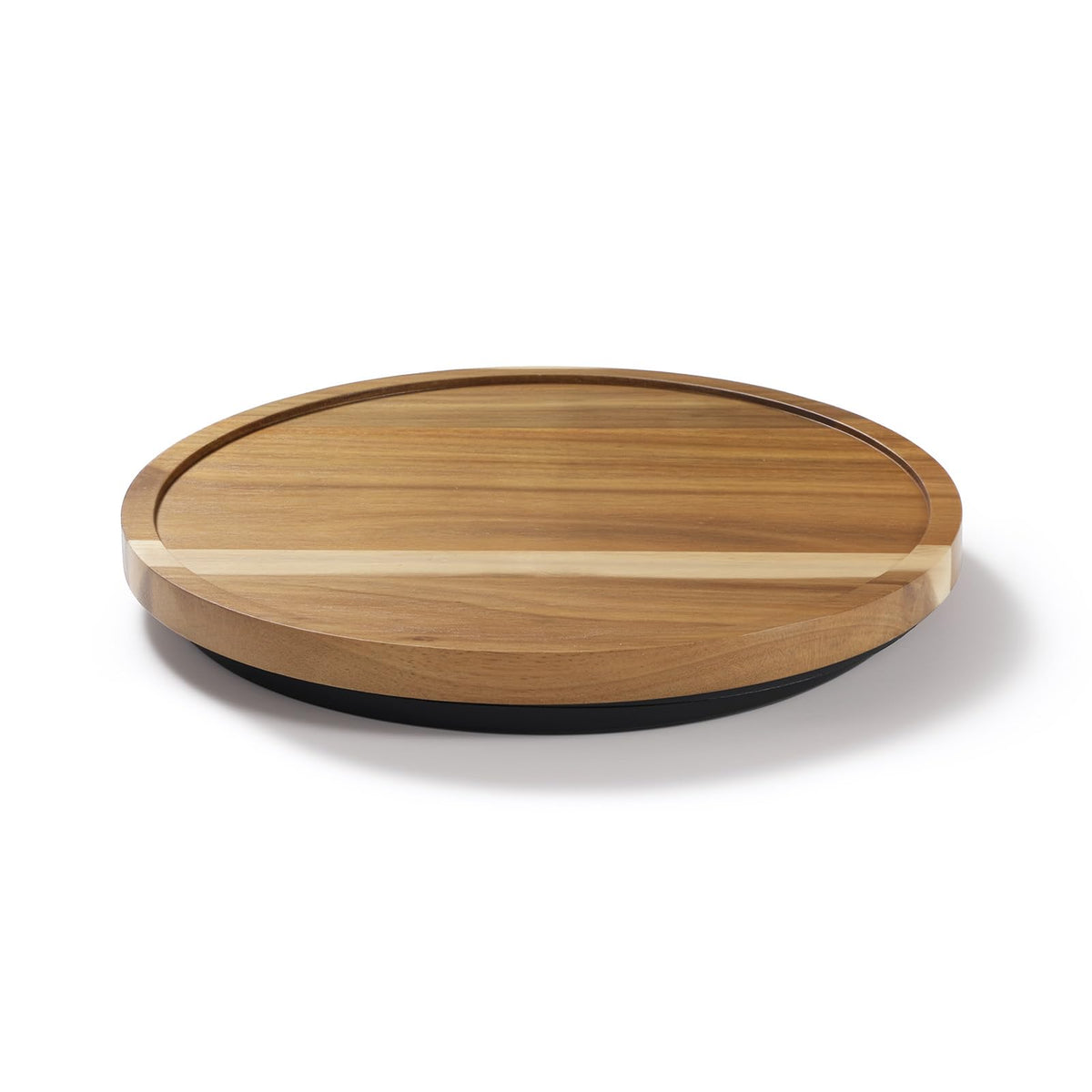 LAMU acacia-lazy-susan-rotador-cocina: giro suave para especias y condimentos diarios.