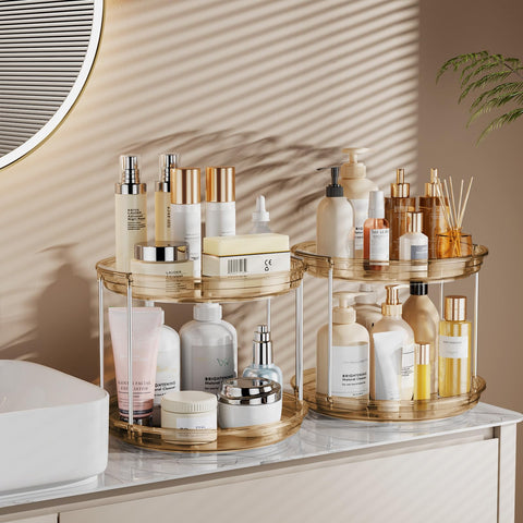 LAMU soporte giratorio para perfumes, mantiene el tocador limpio y accesible.
