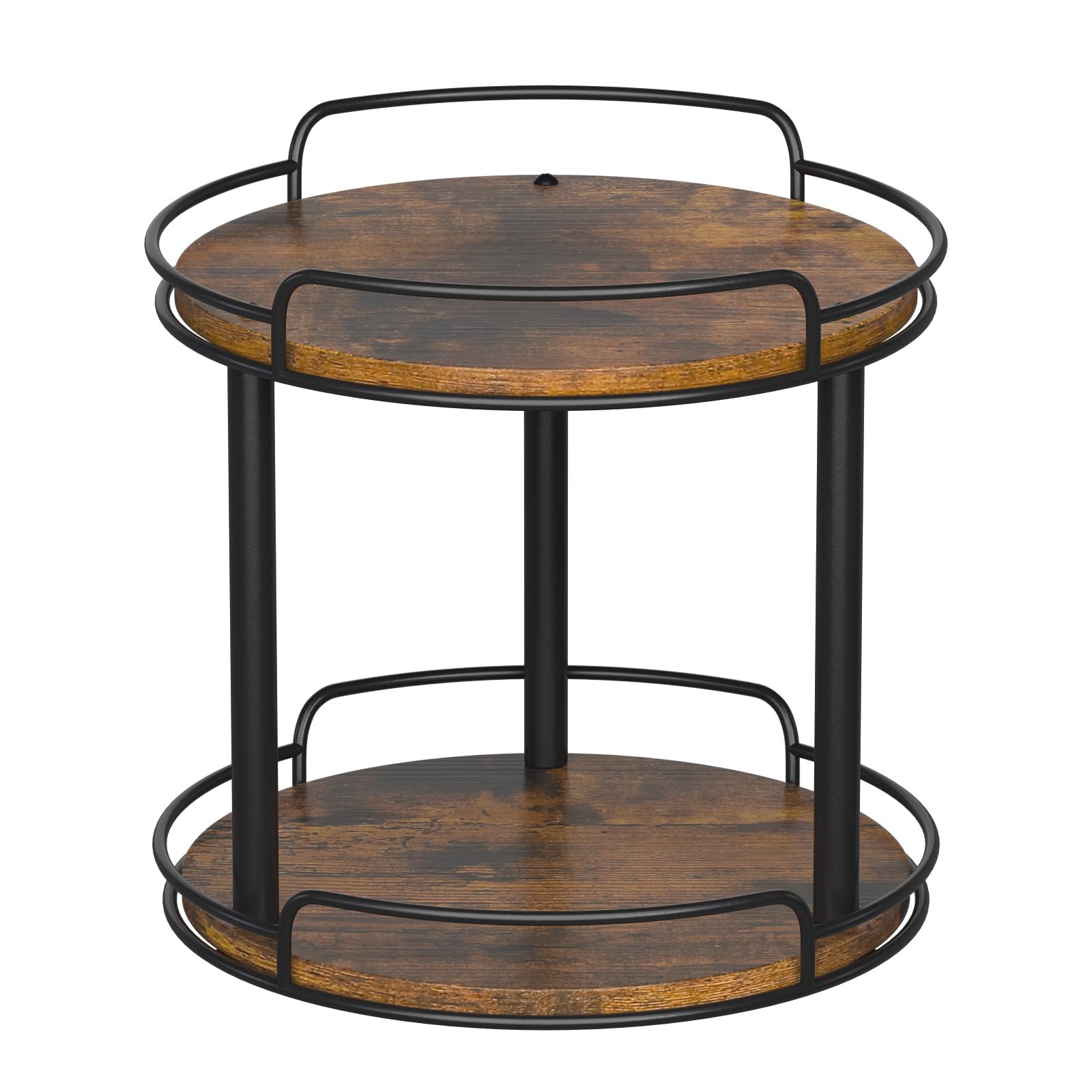 LAMU giro suave en madera de 10-2 pulgadas para gabinete de dos niveles