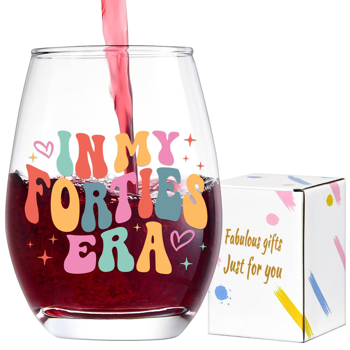Copa de vino Lamyba En Mi Era de los 40 para celebrar con estilo