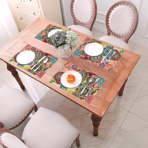 Manteles LANAIQO para cocina y comedor boho; 12x18