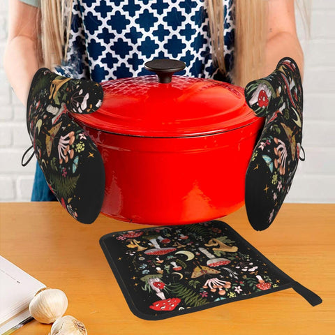 LANAIQO uso multifuncional hongo – cocina, asados y microondas, versátil.