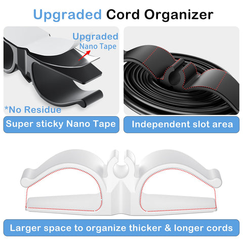 Lancord adhesivo nano cinta fuerte mantiene cables en su lugar sin residuos