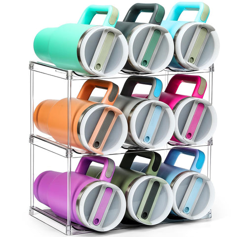 LANDNEOO organizador-botellas-grande 3niveles para cocina ordenada