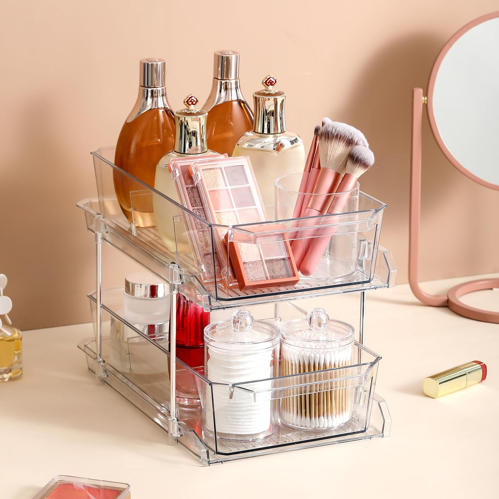 LANDNEOO organizador maquillaje encimera para acceso rápido.