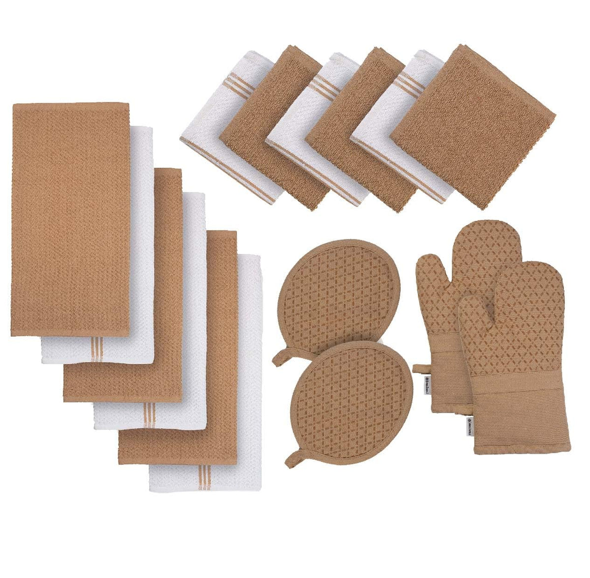 LANE LINEN: conjunto completo de 16 piezas para secar platos y limpiar superficies.