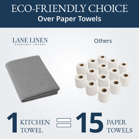 Lane Linen: juego de cocina gris de 6 piezas