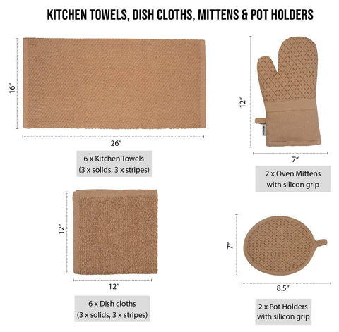 LANE LINEN: manoplas de silicona con agarre seguro para manipular ollas.