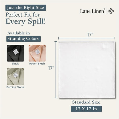 Servilletas de uso diario LANE LINEN, fáciles de lavar y mantener