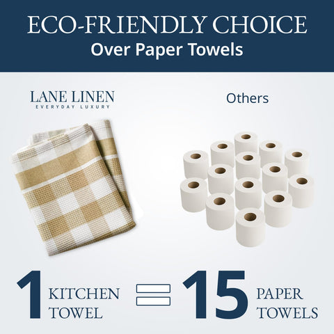 Lane Linen toallas de cocina tamaño 18 x 28 pulgadas.