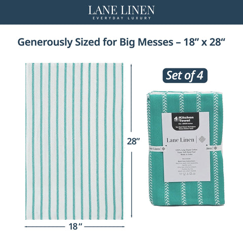 LANE LINEN toallas absorbentes, secado rápido para derrames.