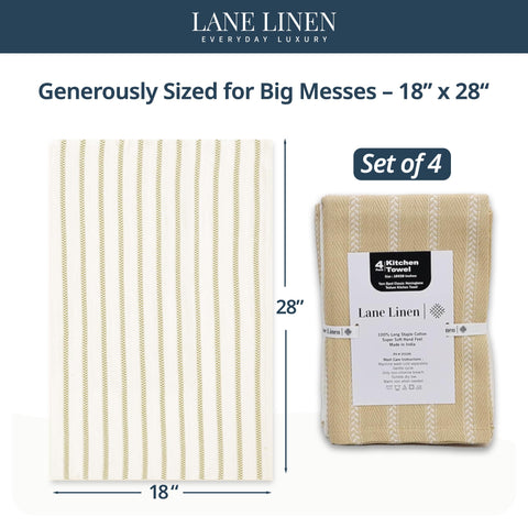 Lane Linen toallas absorbentes de cocina, secado rápido para manos y utensilios