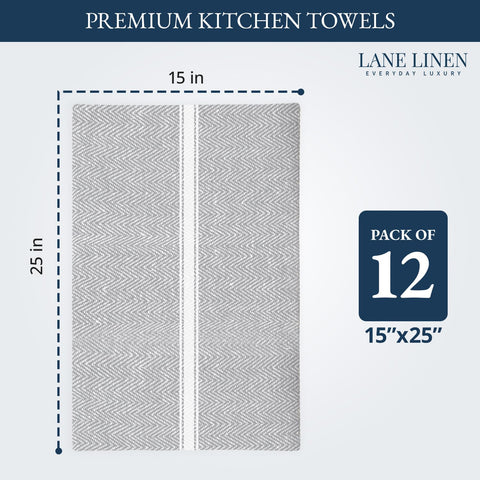 LANE LINEN: toallas absorbentes 14x25 para limpieza y secado eficiente