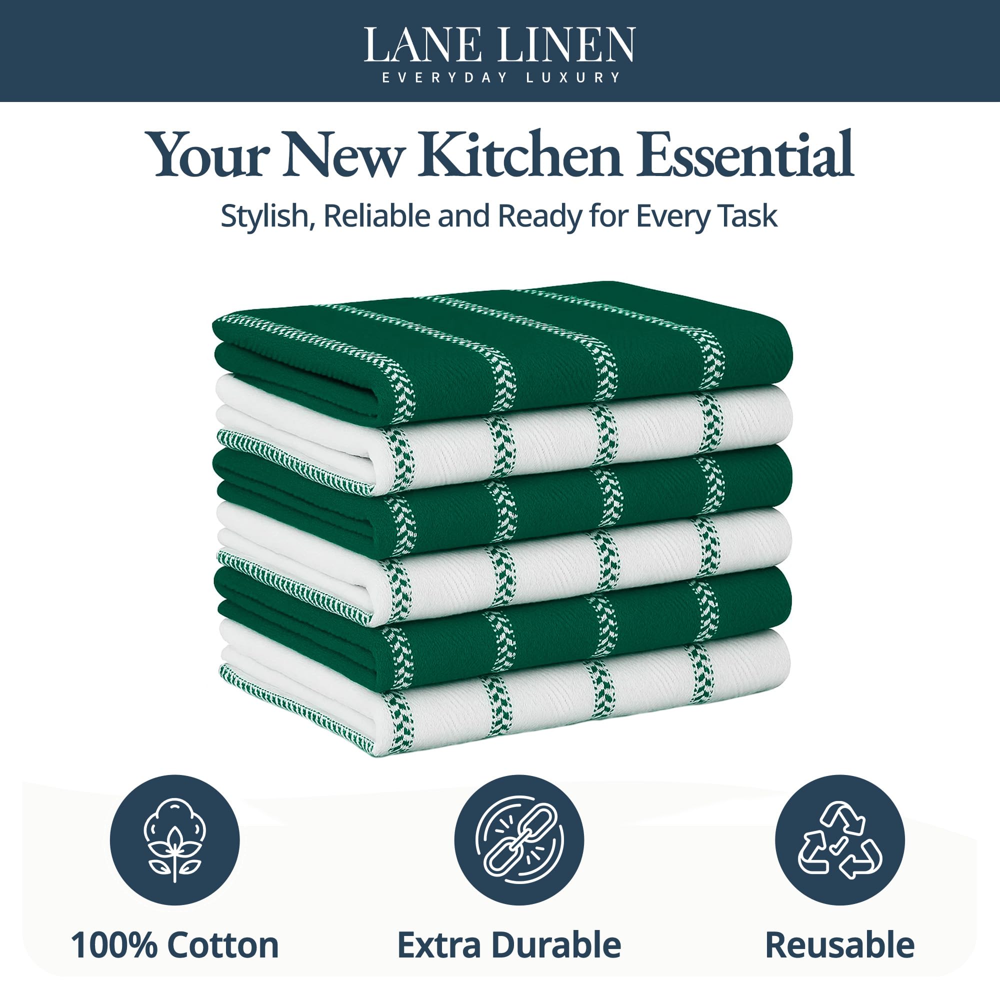 LANE LINEN toallas de cocina absorbentes para derrames en la encimera