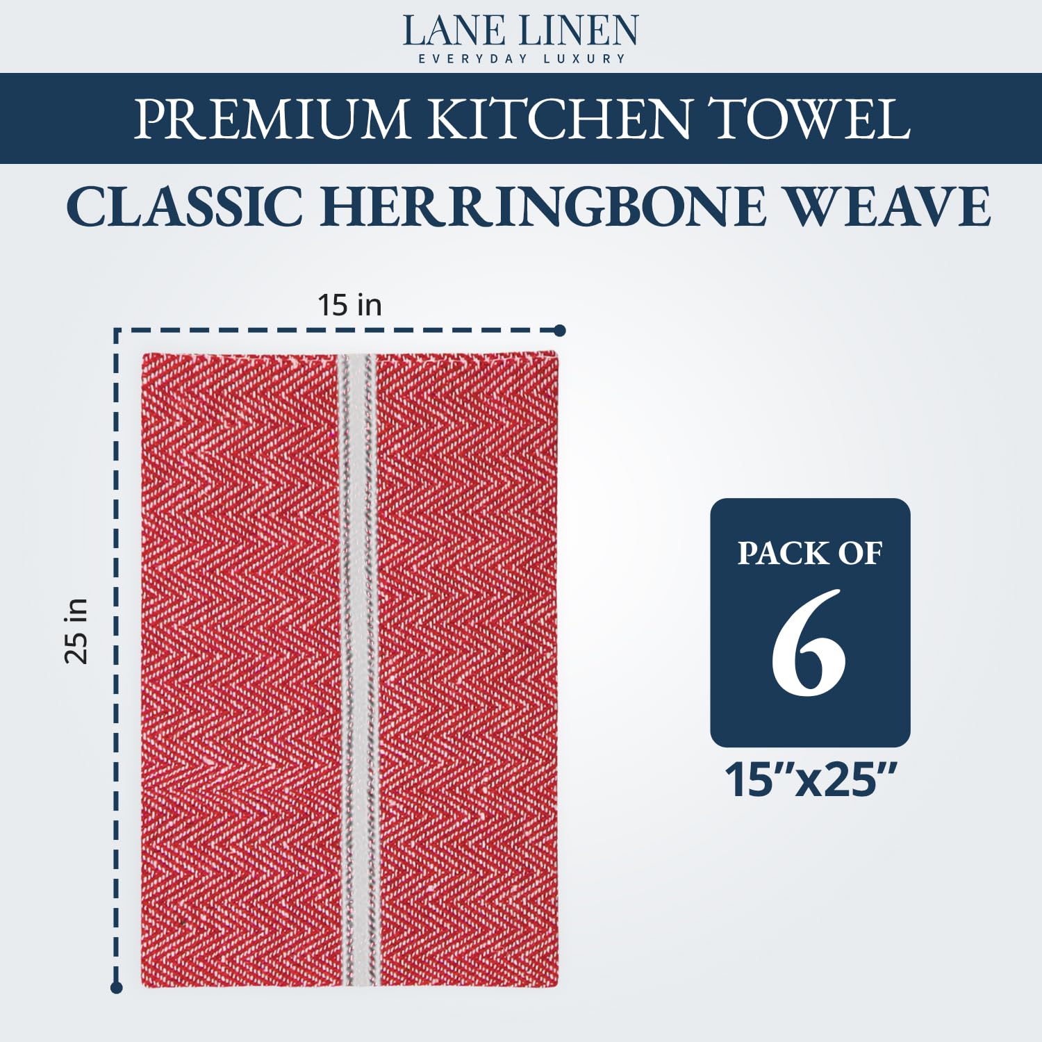 Lane Linen: toallas de algodón 100% absorbentes para secado rápido.