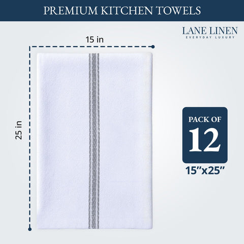 LANE LINEN toallas de algodón 100%, alta absorbencia para líquidos ligeros.