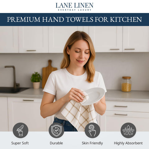 Lane Linen: toallas de cocina algodón 100% natural y duraderas para uso diario.