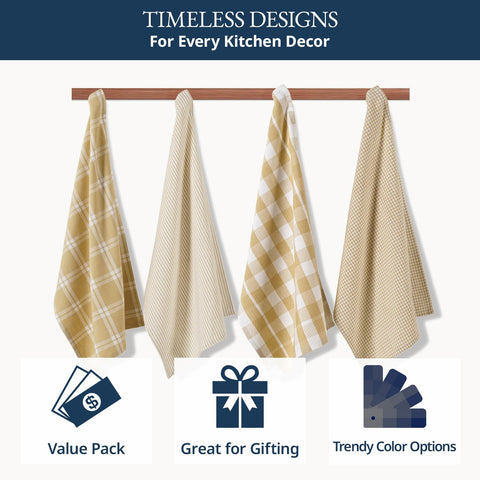 Lane Linen toallas beige combinan con cualquier estilo de cocina.