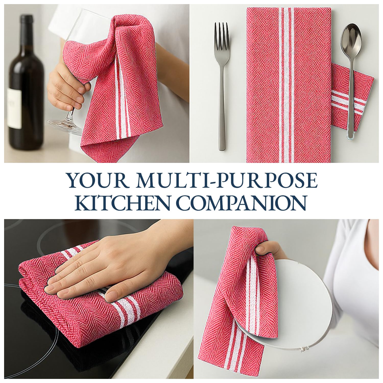 Lane Linen: conjunto de 6 toallas para casa o regalo.