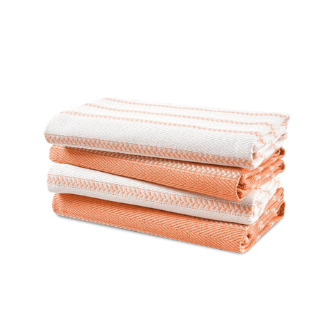 Lane Linen: toallas de cocina coral absorbentes para secar platos