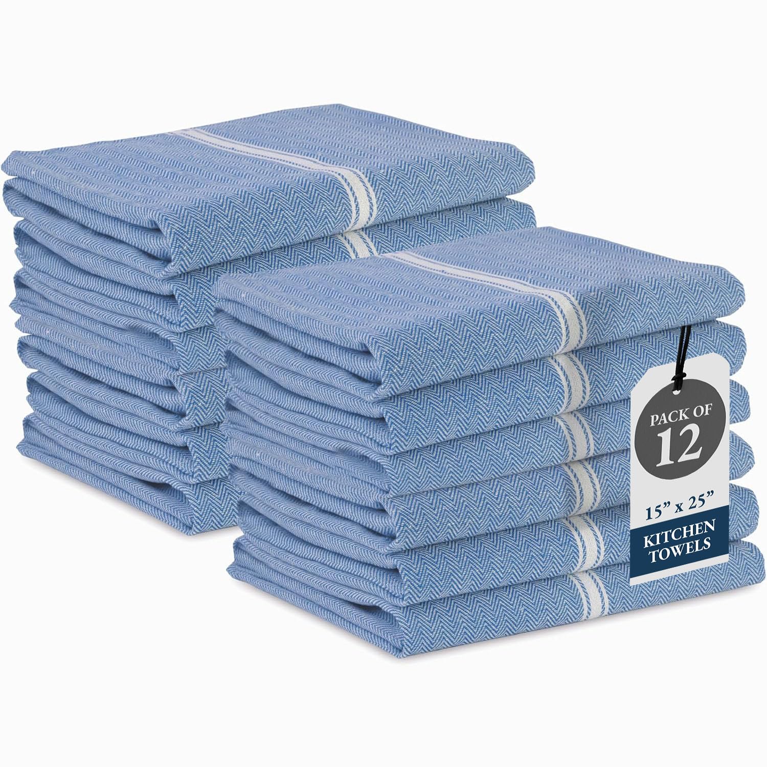 LANE LINEN toallas de cocina índigo 12 unidades para secar utensilios