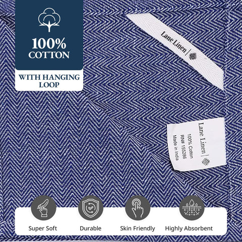 LANE LINEN toallas de cocina índigo fáciles de lavar y mantener