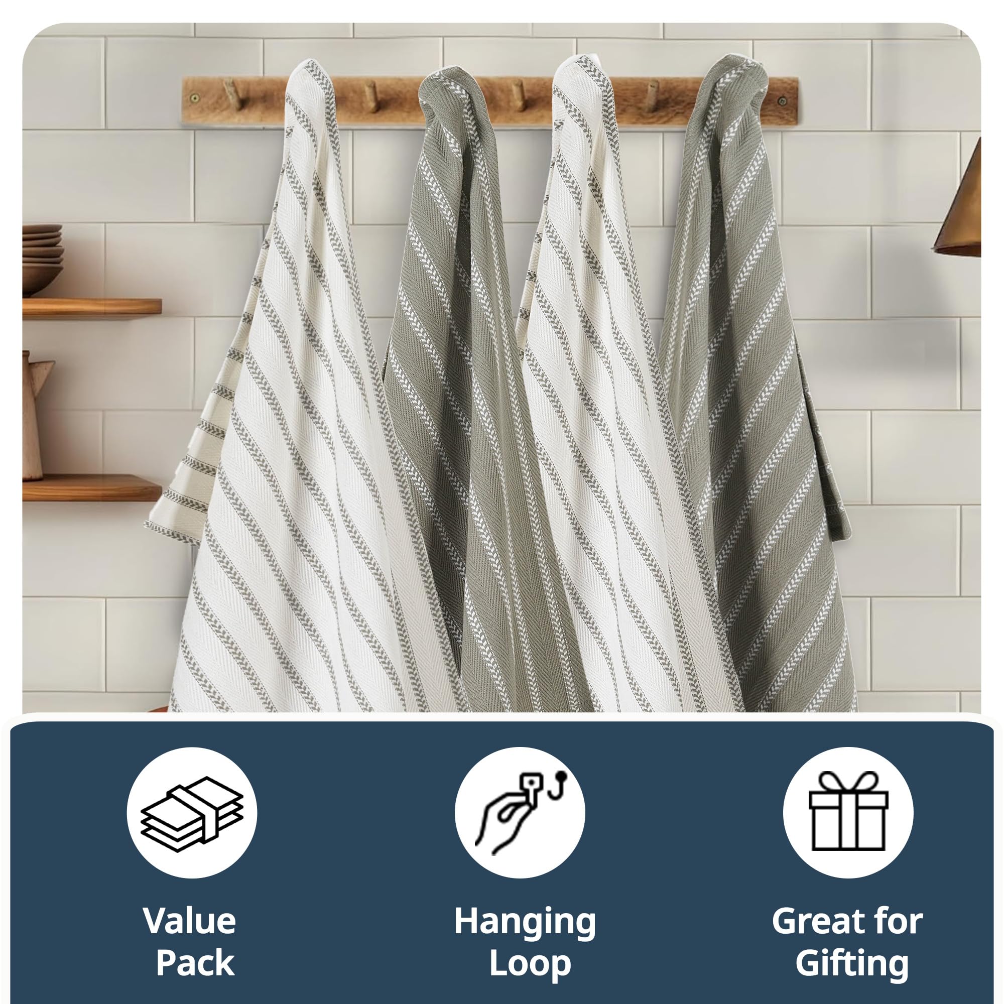 Lane Linen toallas de cocina aptas para lavado a máquina