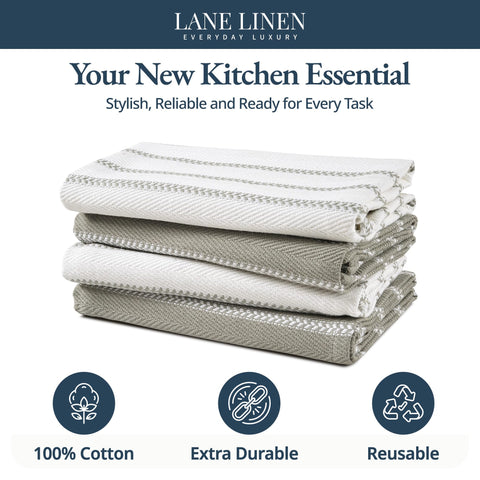 Lane Linen toallas de cocina, secado rápido para derrames y limpieza diaria