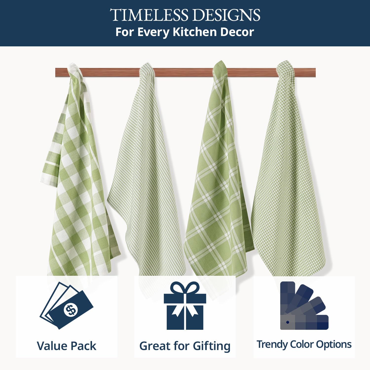 Lane Linen toallas de cocina para secar utensilios y manos