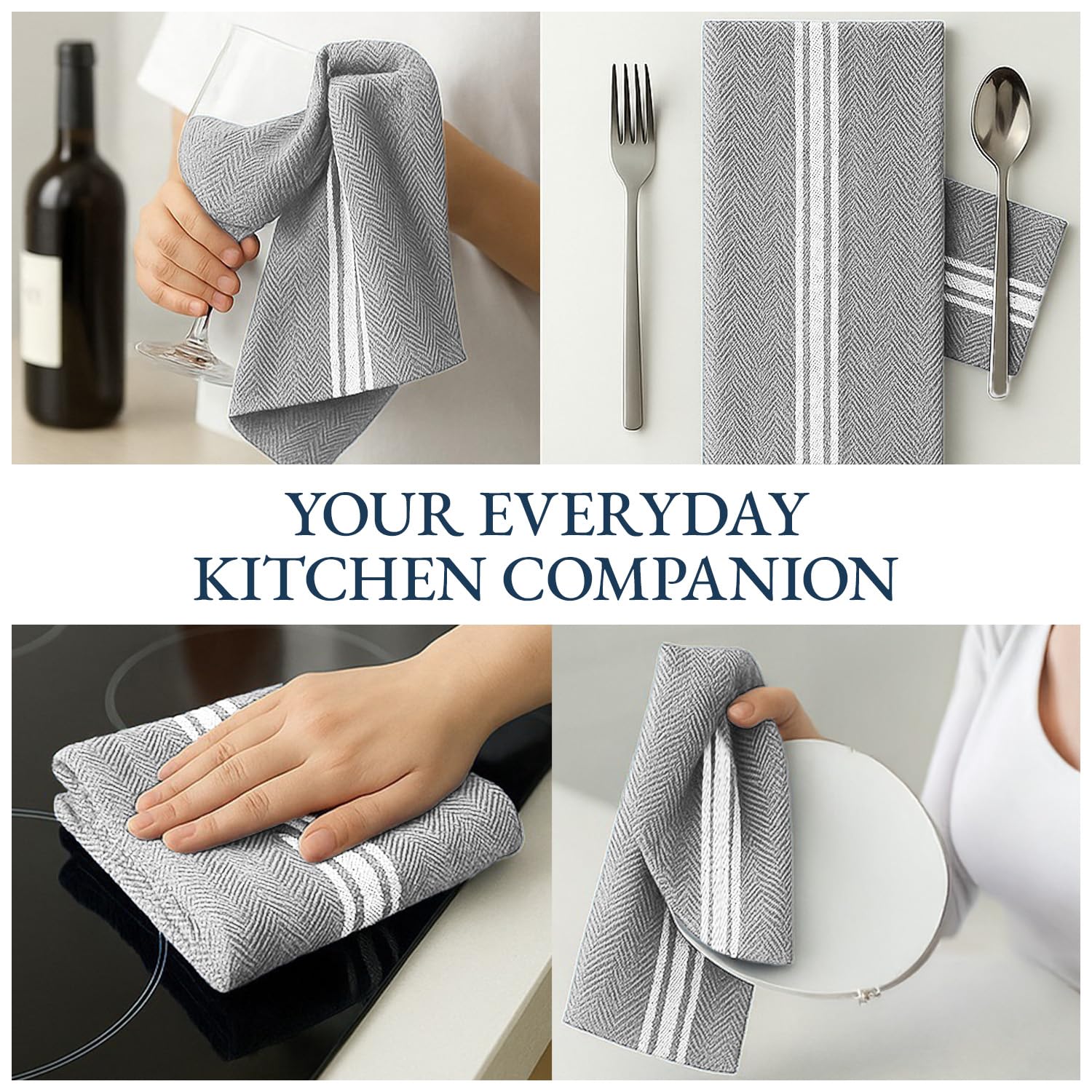 LANE LINEN: uso diario en la cocina para secar vasos y utensilios