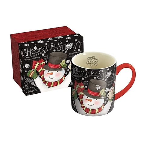 Lang taza pizarrón muñeco de nieve, ideal para café diario y momentos festivos