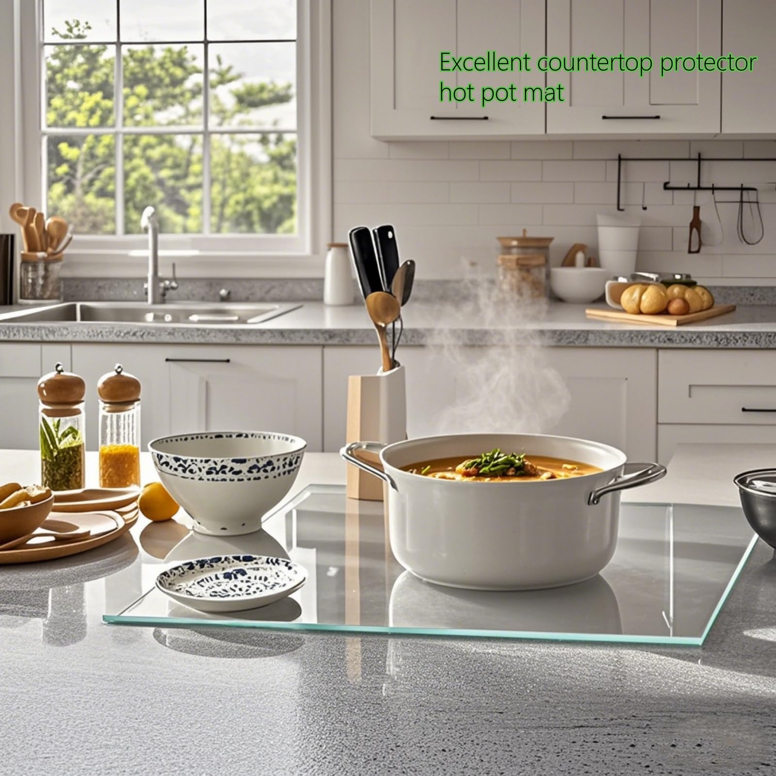 LANGBOHOS superficie-cocina-vidrio-claridad, no obstruye la vista de la encimacocina