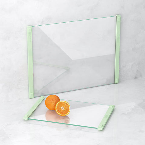 LANGBOHOS tabla vidrio corte 12x16, superficie amplia y estable para cocinar.