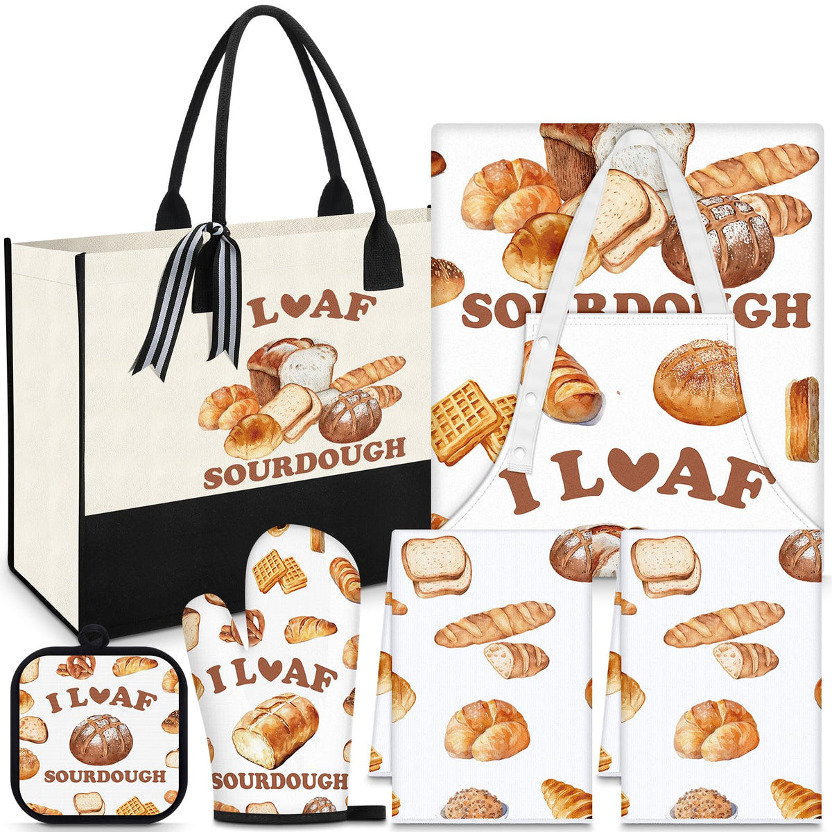 Langyiwee bolsa lona pan: resistente y espaciosa para repostería y regalos de cocina