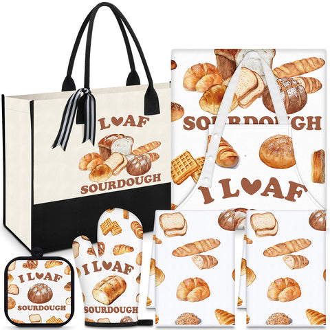 Langyiwee bolsa lona pan: resistente y espaciosa para repostería y regalos de cocina