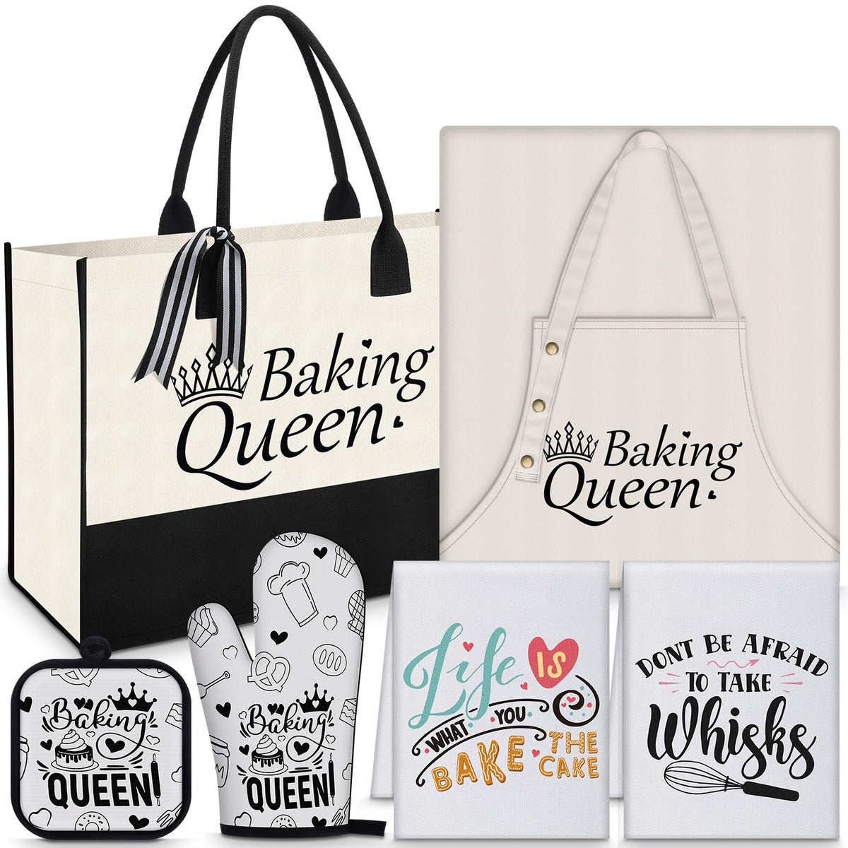 Langyiwee Reina de la Repostería: bolsa de lona duradera para transportar utensilios.