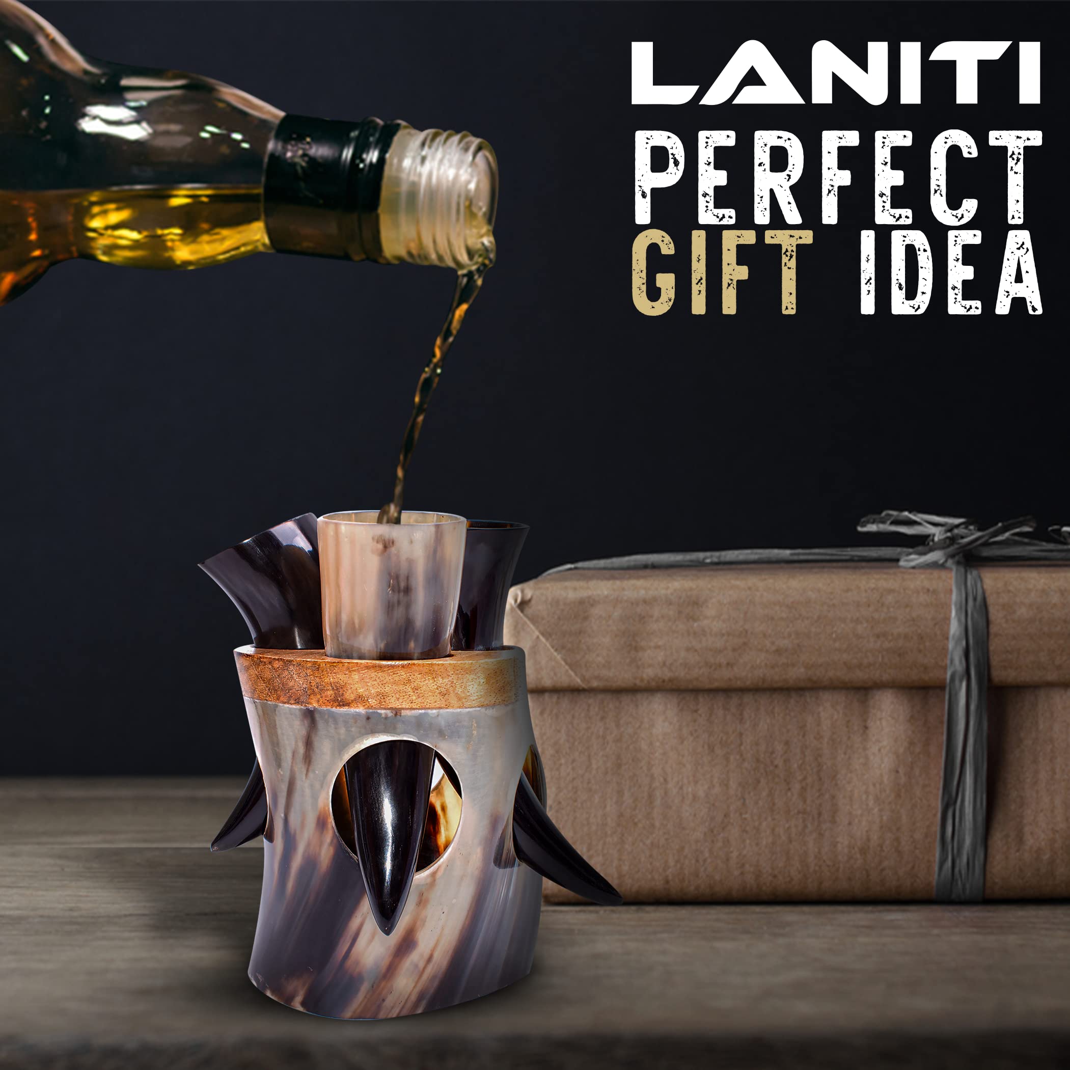 LANITI copa vikingo hecha a mano, diseño artesanal único.