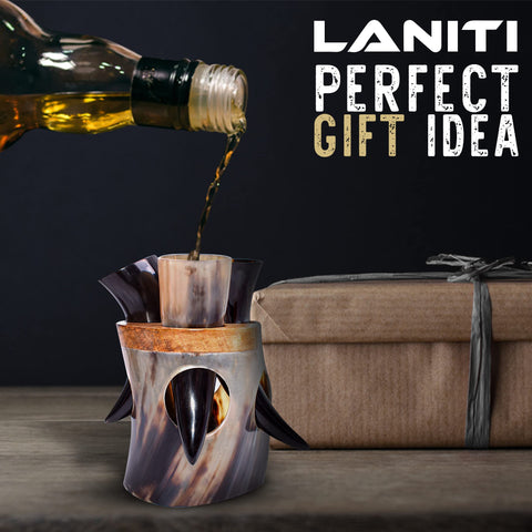LANITI copa vikingo hecha a mano, diseño artesanal único.