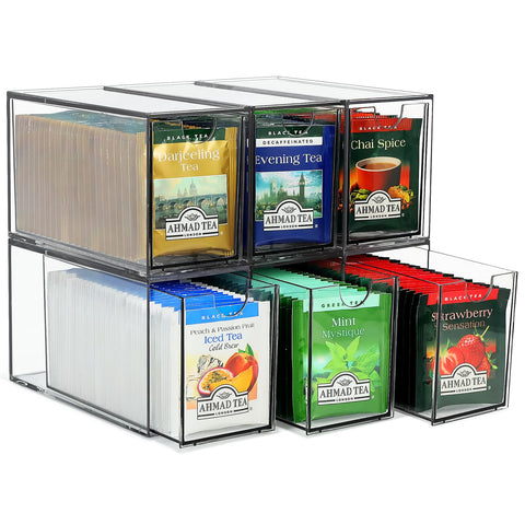 LANLISA organizador-bolsas-te-6-cajones para despensa ordenada
