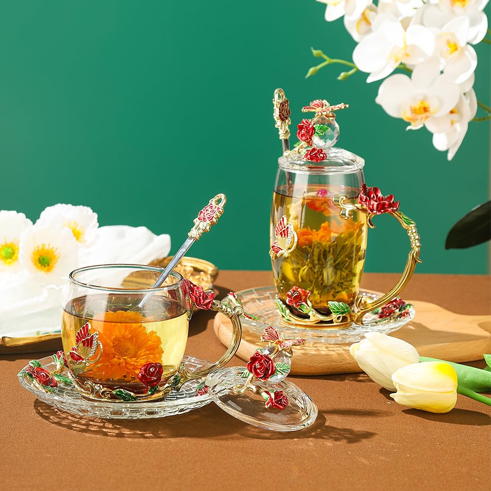LANTREE caja regalo con taza de cristal lista para regalar
