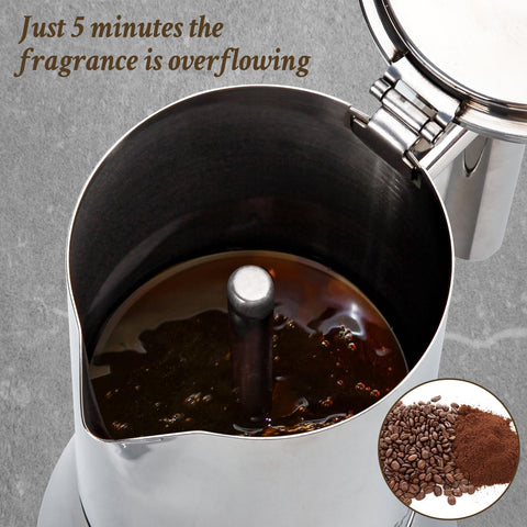 LAOION espresso presenta crema rica y aroma intenso.