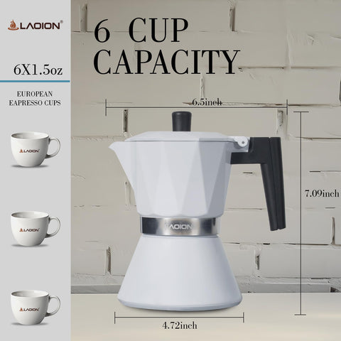 LAOION Moka Pot detalle espresso: aroma y cuerpo concentrado