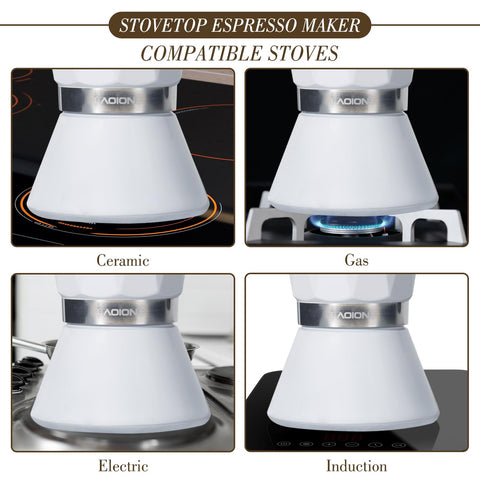 LAOION Moka Pot diseño compacto y portátil ideal para viajar